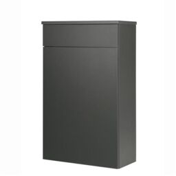Clifton Matt Dark Grey 500mm Bathroom Standing WC Unit in Charcoal - thumbnail 1