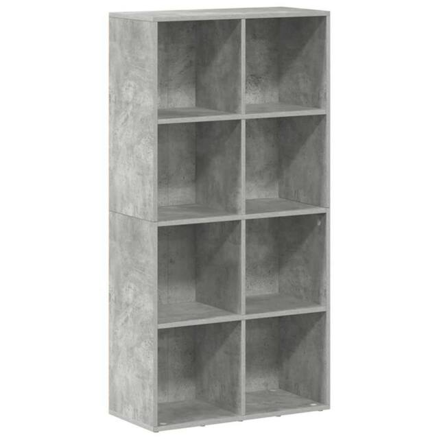 Berkfield Home Book Cabinet/Sideboard Concrete Grey 66x30x130 cm Engineered Wood - Size: 66 x 30 x 130 cm - image 1