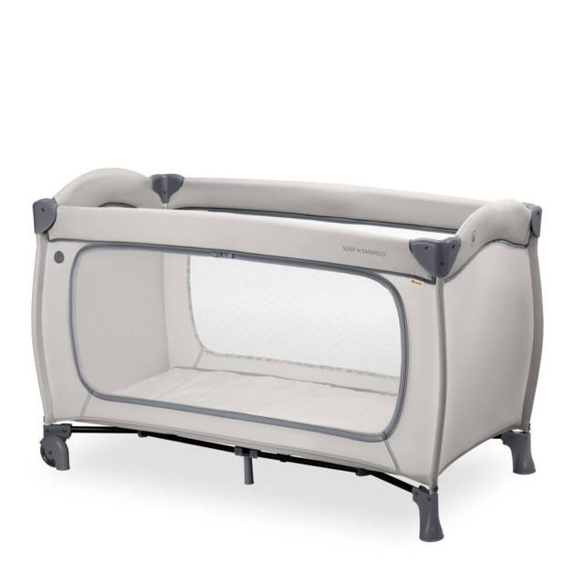 hauck Sleep N Easyfold - Dark Grey in Light Grey - Size: 120 cm x 60 cm - image 1