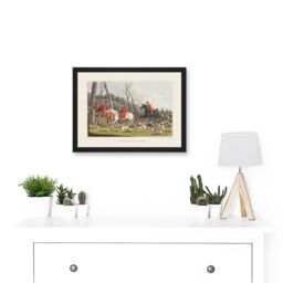 Artery8 John Heaviside Clark Fox Hunting Into Cover Artwork Framed Wall Art Print A4 in Black - thumbnail 2