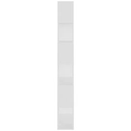 Berkfield Home Book Cabinet Room Divider White 80x24x186 cm Engineered Wood - Size: 80 x 24 x 186 cm - thumbnail 4
