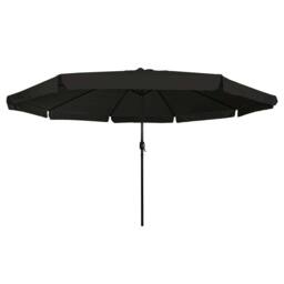Berkfield Home Outdoor Umbrellas & Sunshades Black Polyester fabric Large - thumbnail 3
