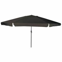 Berkfield Home Outdoor Umbrellas & Sunshades Black Polyester fabric Large - thumbnail 2