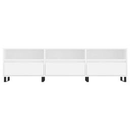 Berkfield Home TV Cabinet White 150x30x44.5 cm Engineered Wood - thumbnail 5