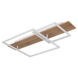 Netlighting Vanni 75x40cm Semi Flush Ceiling Light White Matt 2x LED 3000K - Size: 75x40 cm - thumbnail 2