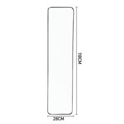 PAWNORA 120cm Long Mirror Wall Full Length Mirror in Black - thumbnail 2