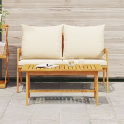 Berkfield Home Coffee Table 90x45x40 cm Solid Wood Acacia in Brown - Size: 90 x 45 x 40 cm - thumbnail 4