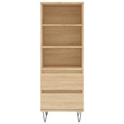 Berkfield Home Highboard Sonoma Oak 40x36x110 cm Engineered Wood in Light Oak - Size: 40 x 36 x 110 cm - thumbnail 5
