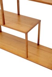 H&O Direct 7-Tier Wooden Bookcase Display Stand in Brown - thumbnail 4