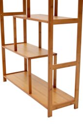 H&O Direct 7-Tier Wooden Bookcase Display Stand in Brown - thumbnail 3