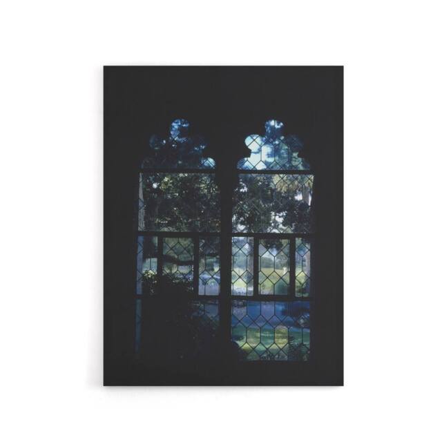 "Artery8 Cloister Hotel Vitro Stained Glass Margolies Canvas Wall Art Print in Black - Size: W24"" x H32""" - image 1