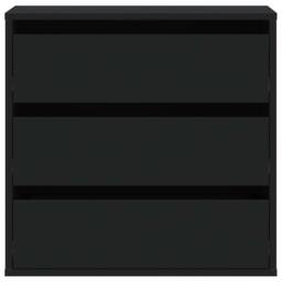 Berkfield Home Corner Chest of Drawers Black 60x41x58 cm Engineered Wood - Size: 60 x 41 x 58 cm - thumbnail 4