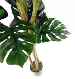Leaf Large Monstera Plant Artificial 150cm Premium Plant in Green - thumbnail 3