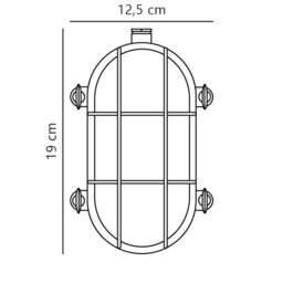 Nordlux Industrial Outdoor Wall Light Silver Brass E27 Coastal/Marine Safe - Mains Powered, IP64 in Metallic Silver - thumbnail 5