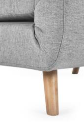 Julian Bowen Rowan Upholstered Chair Bed in Light Grey - thumbnail 8