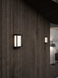 Nordlux Modern Outdoor Wall Light Black Aluminium Intergrated LED Weatherproof - Mains Powered, IP44 - thumbnail 4