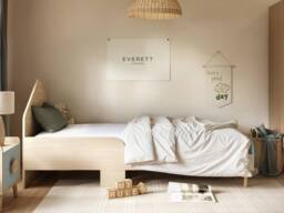 Flair Noah Single Bed Oak in Green - thumbnail 2