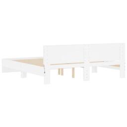 Berkfield Home Durable Bed Frame with LED without Mattress White 200x200 cm - thumbnail 9