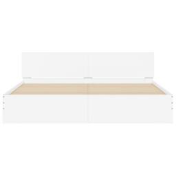 Berkfield Home Durable Bed Frame with LED without Mattress White 200x200 cm - thumbnail 7