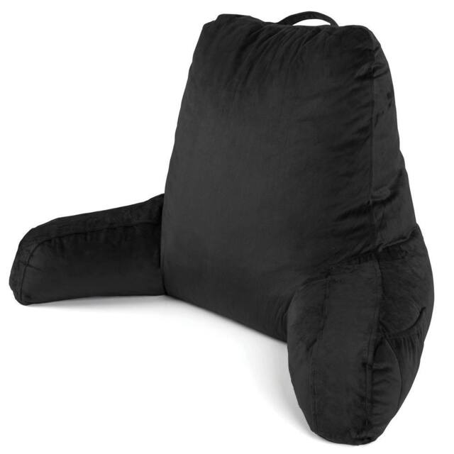 Dreamcatcher Reading Pillow Black Crushed Velvet Memory Foam Support Cushion - image 1