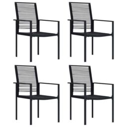 Berkfield Home 5 Piece Garden Dining Set in Black - thumbnail 2