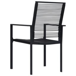 Berkfield Home 5 Piece Garden Dining Set in Black - thumbnail 6