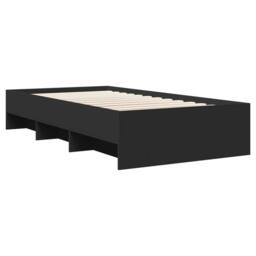 Berkfield Home Bed Frame without Mattress Black 90x200 cm Engineered Wood - thumbnail 7