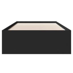 Berkfield Home Bed Frame without Mattress Black 90x200 cm Engineered Wood - thumbnail 5