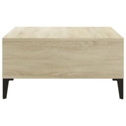Berkfield Home Coffee Table Sonoma Oak 60x60x30 cm Engineered Wood in Brown - Size: 60 x 60 x 30 cm - thumbnail 4