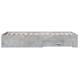 Berkfield Home Bed Frame with Drawers without Mattress Concrete Grey 90x200 cm - thumbnail 5
