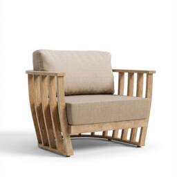 Royalcraft Lucca 5-Seater Wood Lounging Set With Coffee Table in Natural - thumbnail 2