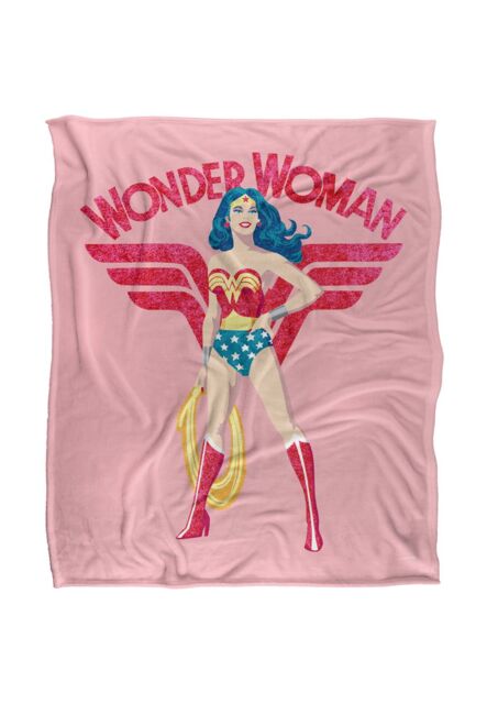 Warner Brothers Wonder Woman Officially Licensed Silky Touch Super Soft Throw Blanket 152 x 127 cm in White - image 1