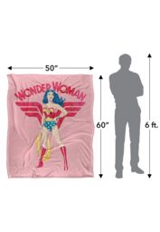 Warner Brothers Wonder Woman Officially Licensed Silky Touch Super Soft Throw Blanket 152 x 127 cm in White - thumbnail 5