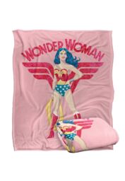 Warner Brothers Wonder Woman Officially Licensed Silky Touch Super Soft Throw Blanket 152 x 127 cm in White - thumbnail 2