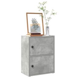 Berkfield Home Bookcase Concrete Grey 40x24x52 cm Engineered Wood - Size: 40 x 24 x 52 cm - thumbnail 1