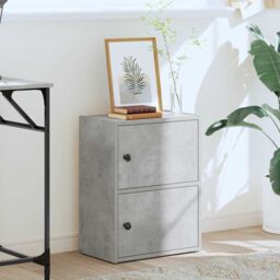 Berkfield Home Bookcase Concrete Grey 40x24x52 cm Engineered Wood - Size: 40 x 24 x 52 cm - thumbnail 3