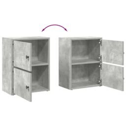 Berkfield Home Bookcase Concrete Grey 40x24x52 cm Engineered Wood - Size: 40 x 24 x 52 cm - thumbnail 8