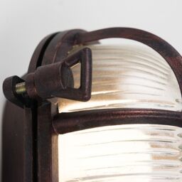 ValueLights Bow Nautical Oval Bulkhead IP64 Outdoor Garden Wall Light in Bronze - thumbnail 3