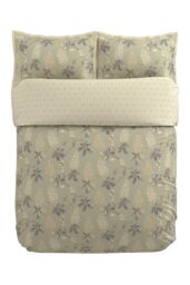 Sanderson 'Chestnut Tree' Cotton Duvet Cover Set in Grey - Size: Single - thumbnail 3