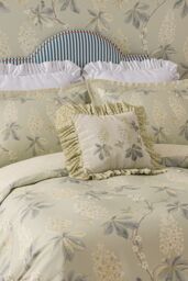 Sanderson 'Chestnut Tree' Cotton Duvet Cover Set in Grey - Size: Single - thumbnail 2