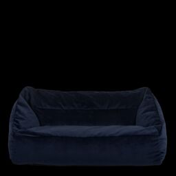 icon Cecilia Bean Bag Sofa Midnight Blue Giant Velvet Bean Bag Chair in Dark Blue - thumbnail 3