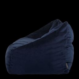 icon Cecilia Bean Bag Sofa Midnight Blue Giant Velvet Bean Bag Chair in Dark Blue - thumbnail 4