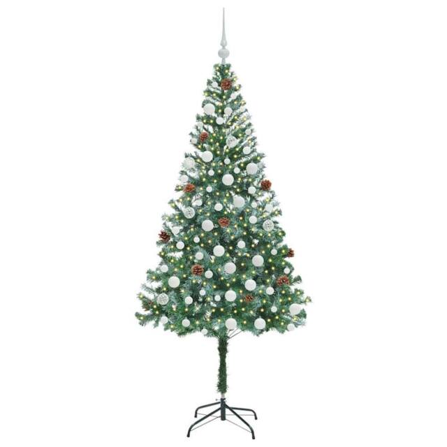 Berkfield Home Elegant Artificial Christmas Tree with Stand Green 180 cm PVC and - image 1