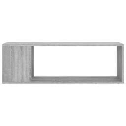 Berkfield Home TV Cabinet Grey Sonoma 100x24x32 cm Engineered Wood - Size: 100 x 24 x 32 cm - thumbnail 5