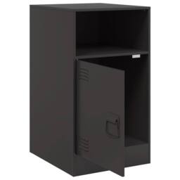 Berkfield Home Bedside Cabinets 2pcs Black 34.5x39x62 cm Steel - thumbnail 6