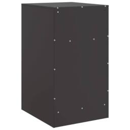 Berkfield Home Bedside Cabinets 2pcs Black 34.5x39x62 cm Steel - thumbnail 9