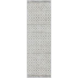 Livabliss Roma-Modern White Grey Charcoal Living Dining Bedroom Rug - Size: 80 cm x 220 cm - thumbnail 2