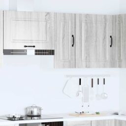Berkfield Home Kitchen Wall Cabinet Kalmar Grey Sonoma Engineered Wood - thumbnail 3