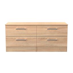 Ready Assembled 2 U Cornwall 4 Drawer Bed Box (Ready Assembled) in Light Oak - thumbnail 1