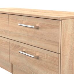 Ready Assembled 2 U Cornwall 4 Drawer Bed Box (Ready Assembled) in Light Oak - thumbnail 3
